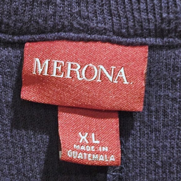 Merona Blue Ribbed Top/Jacket - XL - Picture 3 of 7